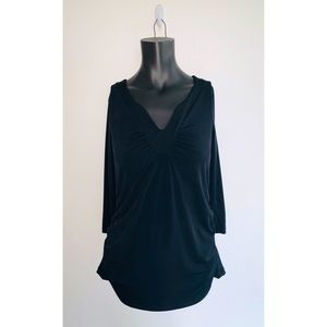 New York & Company black v-neck blouse size M